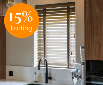 houten jaloezie 15%
